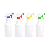 Professional Plastic Spray Bottles for Cleaning Solutions Leak Proof Technology Empty 500 ml/16 oz Value Pack of 4 Professional Heavy-Duty Multi Purpose Empty Spray Bottles