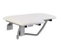 GBS Lifeline Padded Folding Shower Seat - Right Hand | Wall Mount | White Pad | 32 x 21