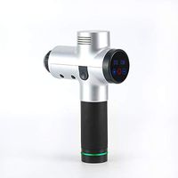 Massage Gun Handheld Percussion Massager for Athletes Muscle Deep Relaxation Portable Handheld Deep Multifunctional Massager 20 Speeds Personal Percussive Massager (Silver, 4 Head)