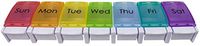 Find It 7-Day Pill Organizer, Easily Store, Organize Your Weekly Medications, Supplements and Vitamins, FT07050