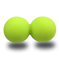 EliteShine Double Lacrosse Massage Ball for Myofascial Trigger Point Release & Deep Tissue Massagefor Physical Therapy, Muscle Relaxer, Acupoint Massage (Material: Silicon, Briliant Green)
