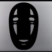 No Face Spirited Away Sticker Decal Studio Ghibli White Car Window Wall Macbook Notebook Laptop Vinyl Decal