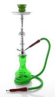 Sale 1 hose 20" Green Hookah shisha nargila bar narguile nargile glass Vase set