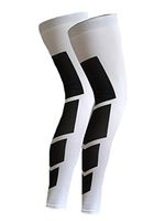 KXP Knee Sleeve Support-Guaranteed Recovery Brace-Wear Anywhere-Single white L
