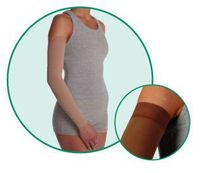 Arm Sleeve MX Long with Silicone Border, Beige, Size 3, Medium, Compression 20-30 mmHg, Model 2001M