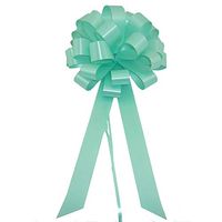 Celadon Green Pull Bows with Tails - 8" Wide, Set of 6, Easter, Christmas, Spring, Summer, Birthday, Decoation