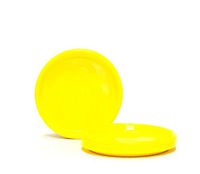 Mintra Home Reusable Plastic Plates (Yellow, Small 12pk (6.5in))