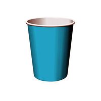 Creative Converting 563552 9 oz Hot/Cold Cup Bermuda Blue 96 Counts