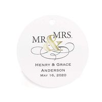 1104pk Golden Elegance - Favor Tags - Personalized-Favors