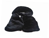 USB Heating Scarf Heated Pad Wrap for Neck Cervical Vertebra Relief Warmers Indoor Outdoor Sports (Black)