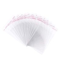 Pandahall 1000pcs 3.74x2.76inch OPP Cellophane Rectangle Resealable Transparent Clear Plastic Poly Bags Self Adhesive Seal Closure Bakery Candy Soap Cookie Jelly Chocolate Package 95x70mm
