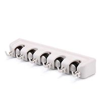 NITCHA14 Broom Organizer Wall Mounted Mop Holder Hanger 5 Position Cleaning Home Kitchen Storage