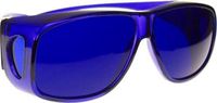 Fit Over Color Therapy Glasses, Poker Sunglasses - Indigo