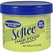 Hair Food with Vitamin E - Help Soften & Condition Damaged Hair, 3.5 oz,(Softee Products)