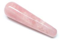 Rose Quartz Wand Massage Pink Crystal Healing Smooth Love Stone FACTORY SECOND