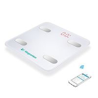 Kingcenton Bluetooth Body Fat Scale, Wireless Digital Weight Bathroom Scale with iOS and Android App Measures Body Weight, Fat, Water and More, Heavy-Duty Durable Precision with Step-On Technology