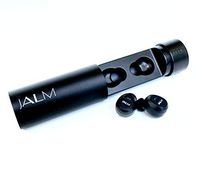 Ear Buds Wireless Bluetooth Headphone - Sports Bluetooth Wireless Stereo Headphones with Microphone Portable Metal Cylinder Charging Case