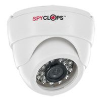 Spyclops MINIDOMEW White Mini Dome Style 24 IR Nightvision Indoor CCTV Camera