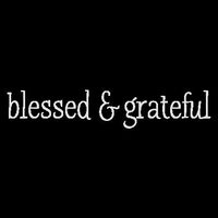 CCI Blessed and Grateful Decal Vinyl Sticker|Cars Trucks Vans Walls Laptop| White |7.5 x 2.5 in|CCI1129