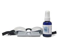 Quartz Silicone Hydrating Sleep Mask Bundle with Soothing Eye Mist for Dry Eyes at Night (Clear)