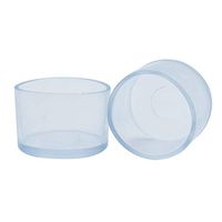 Treely 32Pcs Leg Tips Caps, 1 1/4 Inch Hardwood Floor Protectors Chair Leg Caps Furniture Feet Cover, Transparent