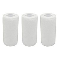 COMOmed Self Adherent Cohesive Bandage Latex FDA Approved 4"x5 Yards First Aid Bandages Stretch Sport Wrap Athletic Tape for Wrist Ankle Sprain and Swelling,White(3 Rolls)