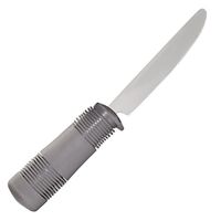 Weighted Serrated Knife with Wide Rubber Handle