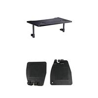 Durable Wheelchair Tray Table with 2 Cup Holders and Wheelchair Footrests Swing Away Footrest Replacements Parts for Most Standard Wheelchairs