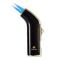 CIGARLOONG Jet Torch Cigar and Cigarette Lighter with Double Tube Windproof(Color:Black)