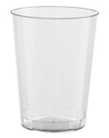 Exquisite 20 Count 8 Oz. Elegant Clear Plastic Cups - Crystle Clear Party Wedding Tumblers