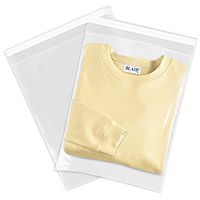 Spartan Industrial || 1000 Count - 10” X 13” Self Seal Clear Cello Cellophane Resealable Poly Bags for Packaging, Clothing & T Shirts (More Sizes Available) - Reinforced