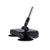 Kaiyitong Sweeper, Multi-function Hand Sweeper For Easy Cleaning Of Housekeeping Tools (pink/gold/white/black, 36206cm) Easily respond (Color : Black, Size : 36206cm)