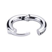 Runyu Metal Pendant Stretcher Weight Cook Ring Pennis Restraint Stainless Steel for Men (30-40mm)