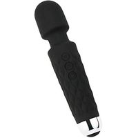 Finever Powerful Wand Massager 20 Speed Vibe Full Body Massage Waterproof Rechargeable Therapeutic Black