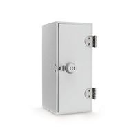 Locking Medical Box with Combi-Cam Lock White Sintra OD: 12.125"W x 5.375"D x 6.125"H ID: 11.625"W x 4.875"D x 5.875"H