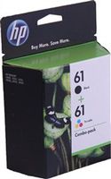 * HP 61 Ink Combo Pack, Black/Tri-Color (Includes 1 Each of OEM# CH561WN, CH562WN) (190, 165 Yield)