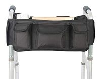 Folding Walker Bag Organizer Pouch, Water Resistant Tote Bag,fits for Any Walkers Scooters or Rollator, Used by Elderly, Seniors, Handicap, Disable
