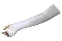 UV Protection Compression Fit Cooling Athletic Covers Sports Arm Sleeves for Cycling Golf Basketball Hiking Other Sports (Non-Slip_White)