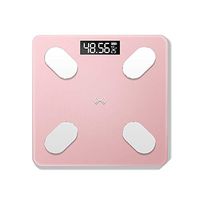 Bathroom Body Fat Scale Floor Scales Scientific Smart Electronic Led Digital Weight Balance Bluetooth App for Android iOS,Rose Gold-Battery