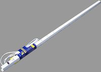 72 inch 18 Outlet Metal Power Strip, White