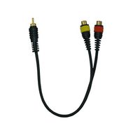 Peavey PV Series 1' RCA Male to Two RCA Females Y Cable