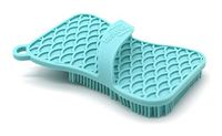 Silicone Sponge and Scrubber Multipurpose Household Kitchen and Bathroom Cleaning – Eco-Friendly, Heat Resistant, Odor and Mildew Free (Aqua)