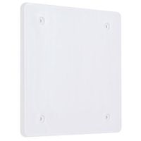 2-Gang Weatherproof Cover, Plastic, Blank, White
