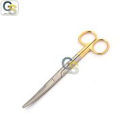G.S Dental Scissors Mayo 5.50" Curved CARB-N-SERT Blades Best Quality