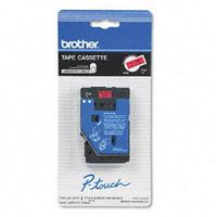 1/2" (12mm) Black on Red P-touch TC Tape for Brother PT-20, PT20 Label Maker