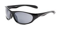 Readers.com: The Zeek Bifocal Reading Sunglasses for Men and Women - Glossy Black with Grey, 2.75