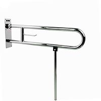 KMCMYBANG Toilet Rail Safety Toilet Handrail Barrier Bathroom Cushion Support Folding Non-Slip Toilet Handrail Special Crowd Auxiliary Handle Toilet Safety Rails (Color : Silver, Size : 32x80x75cm)