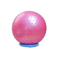 ZHONGYUE Yoga Ball, Fitness Massage Ball, Environmentally Friendly Tasteless Gymnastic Ball, Massage Stimulation Function Training Ball, Purple 75cm Yoga aids, (Color : Pink, Size : 75cm)