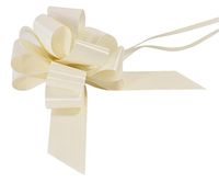 Eleganza Ivory 30mm Waterproof Poly Pull Bow (Pack of 5)