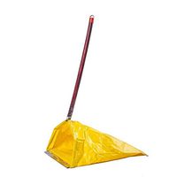 Garbage Bucket, Sanitation Outdoor Windproof Garbage Bag, Garbage Bucket, Garbage Clip, Picker, Wooden Pole, Portable Collection Bag (Color : Yellow)